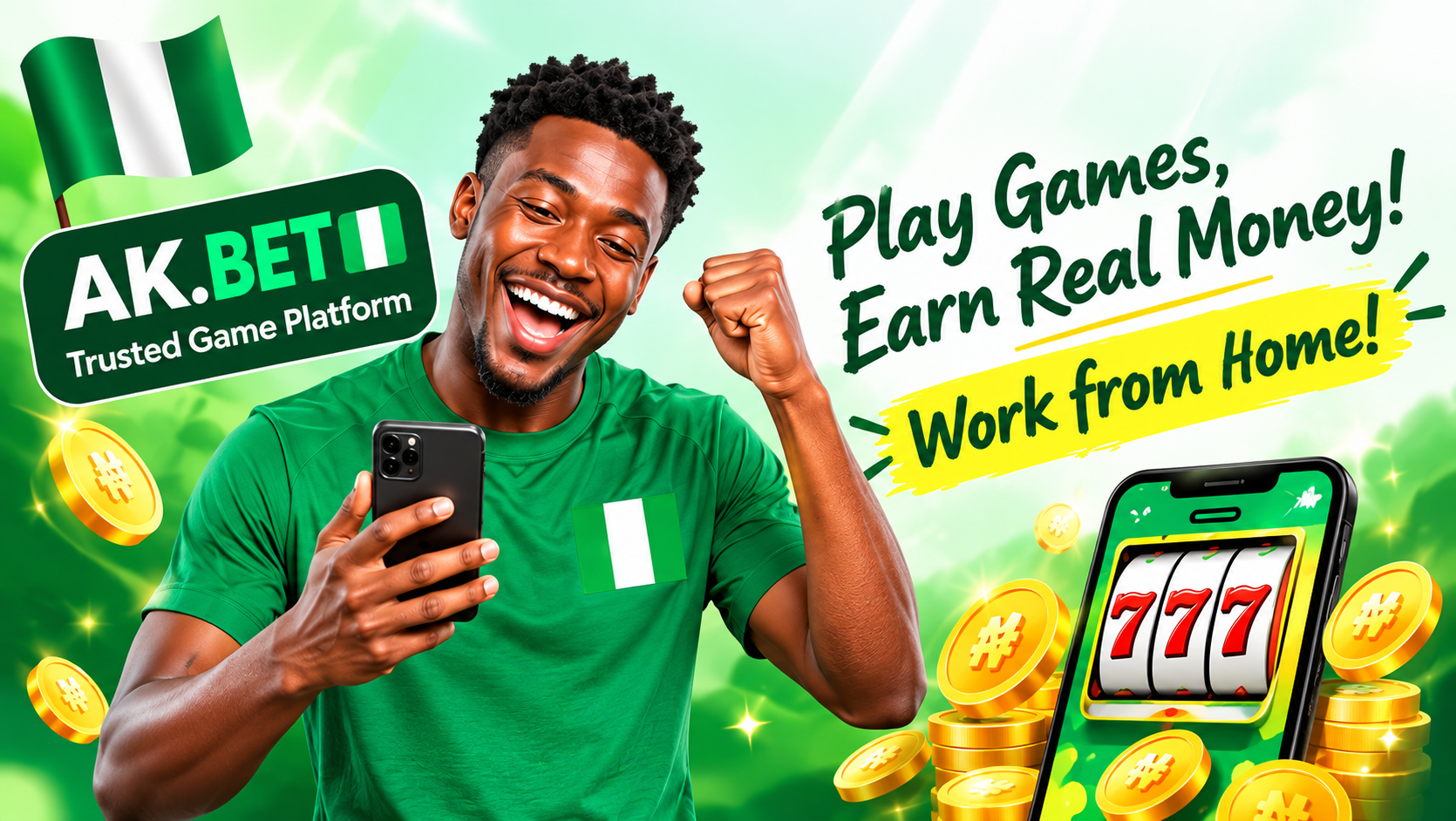 AK.BET Trusted Game Platform - Play Games, Earn Real Money! Work from Home!